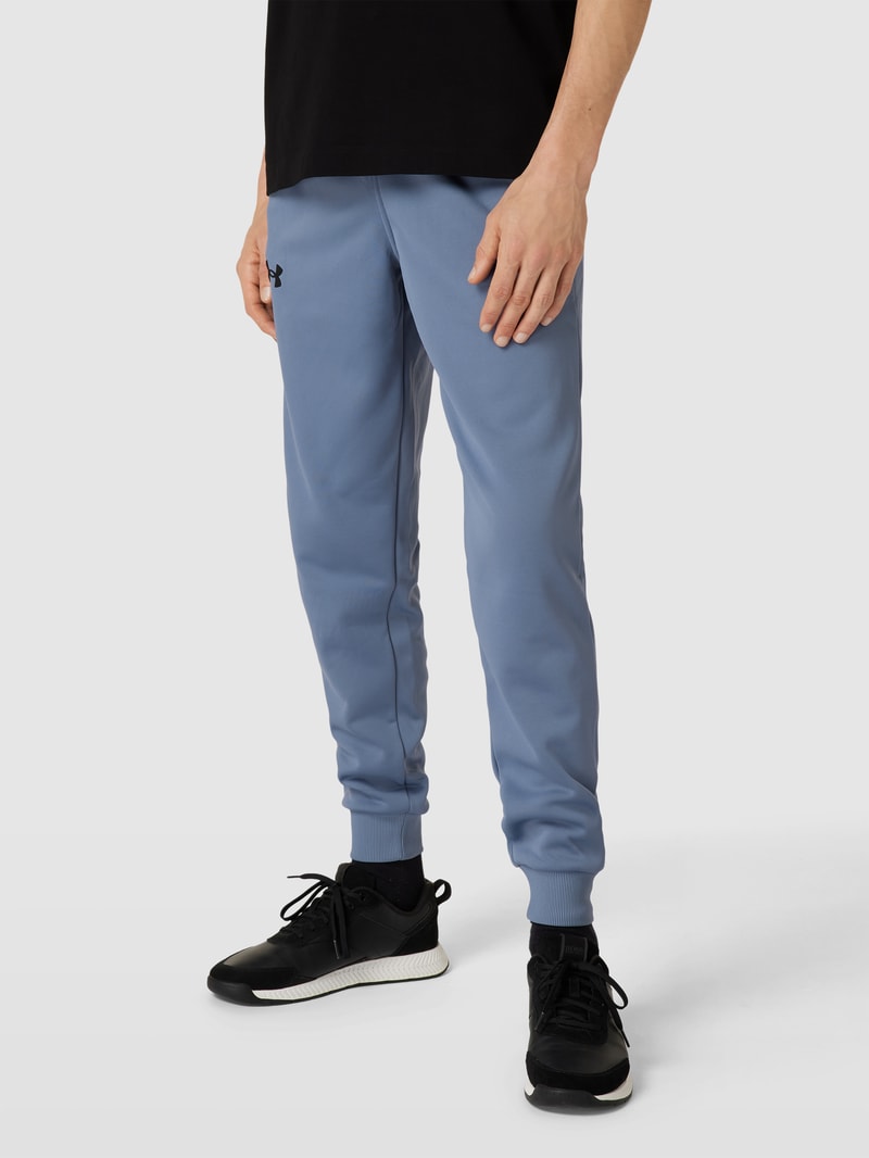 Sweatpants mit Logo-Print Modell 'Armour Fleece Joggers' in hellblau