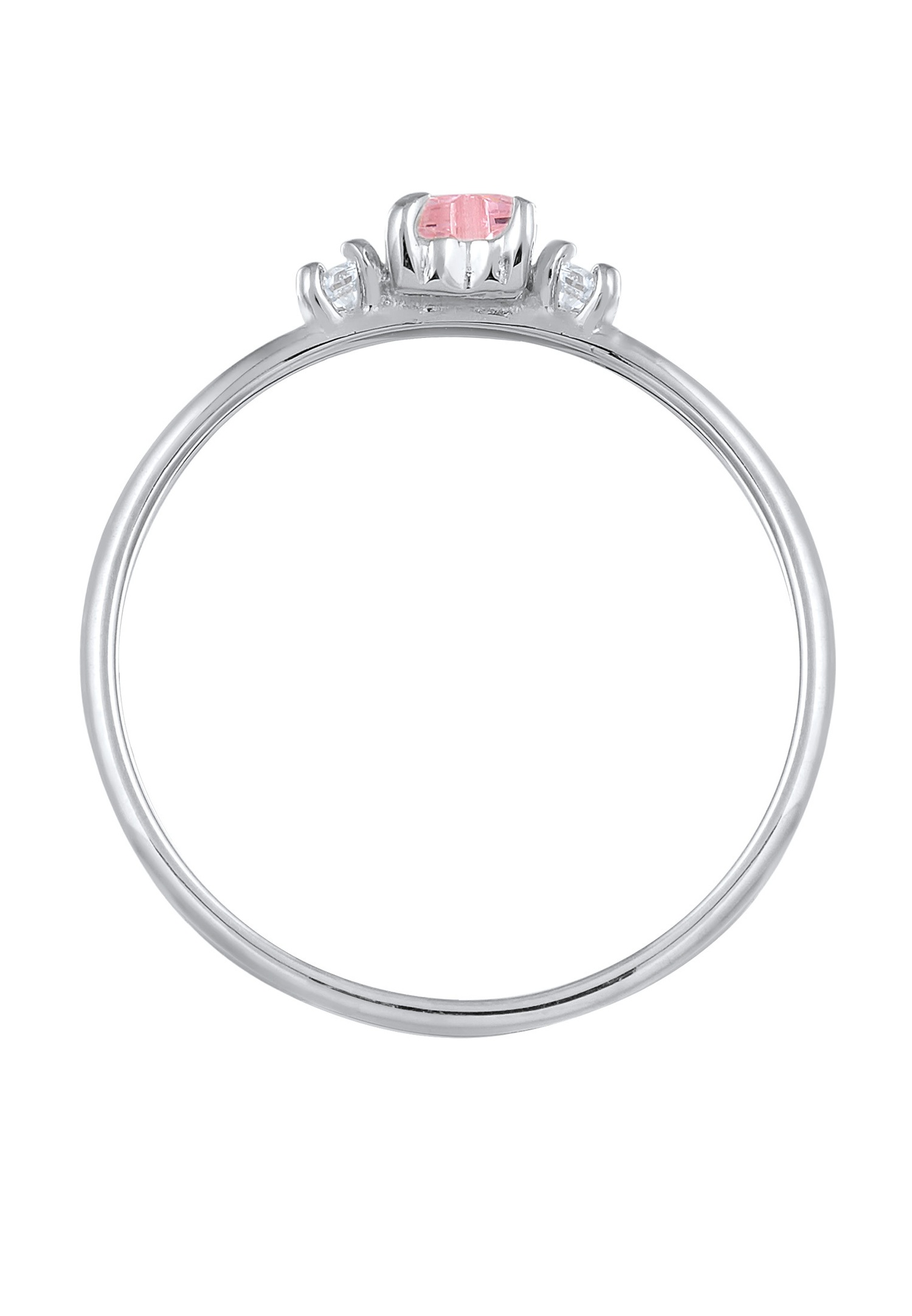 Anello di fidanzamento da donna Elli a forma di cuore con cristallo di zircone cubico in argento sterling 925