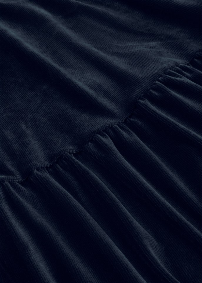 Cord-Kleid mit Langarm
