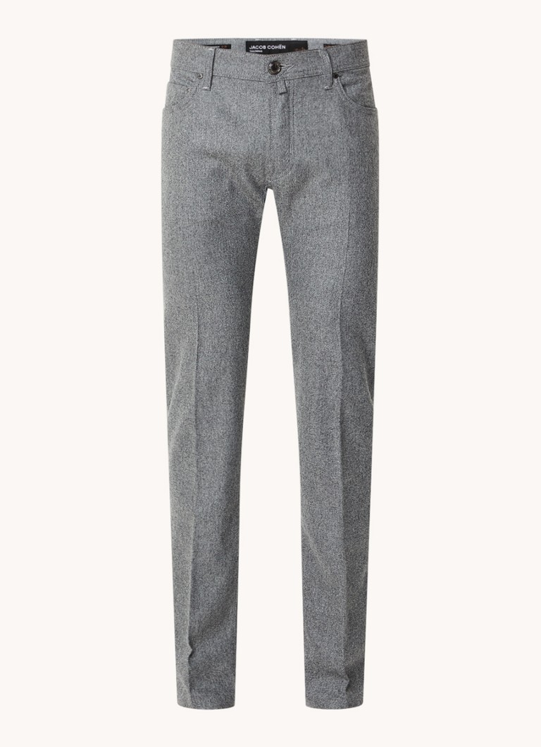 Pantaloni chino slim fit Nick de la Jacob Cohen, cu efect uzat.