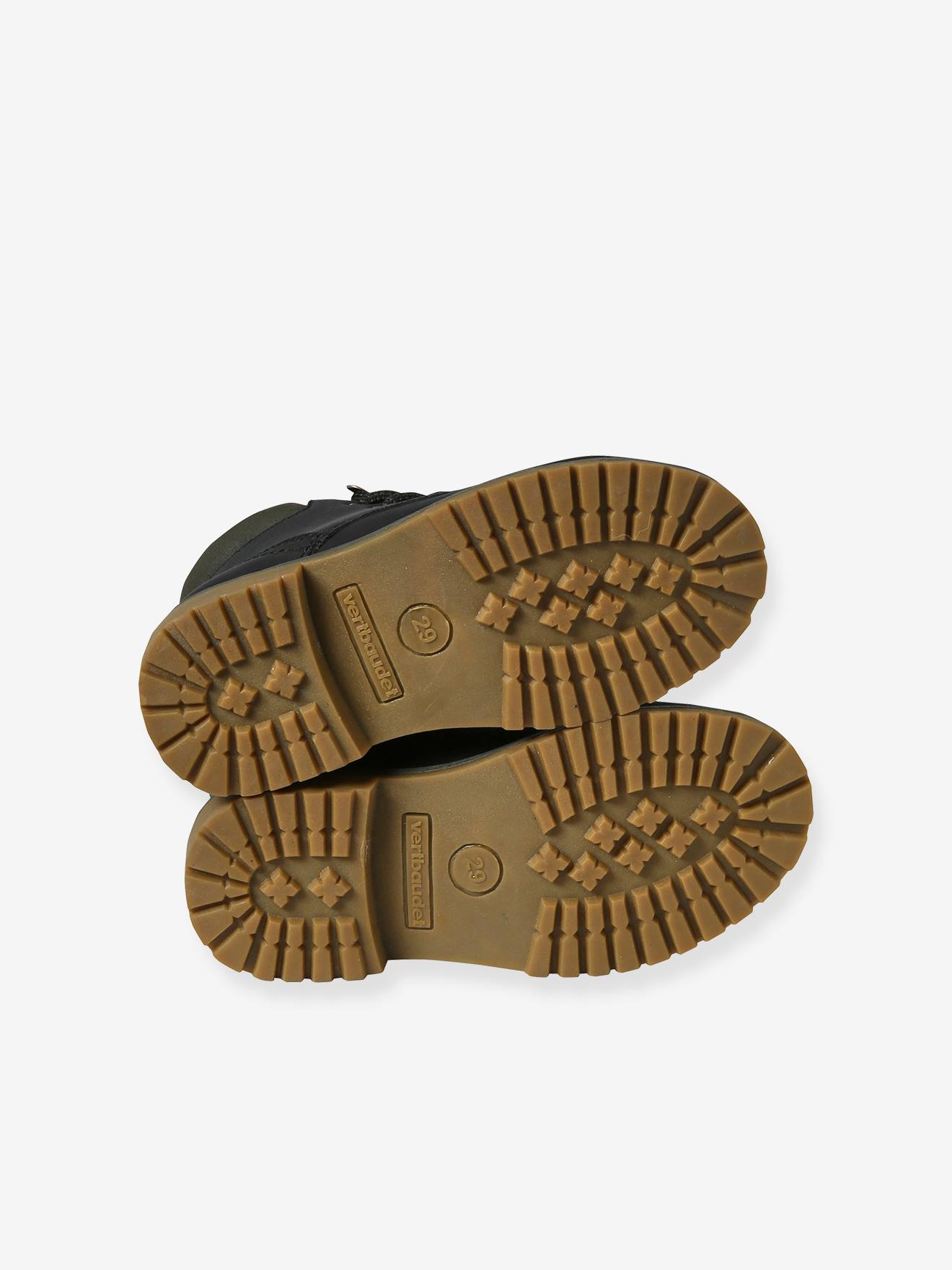 Vertbaudet Warme Kinder Schnürboots - schwarz