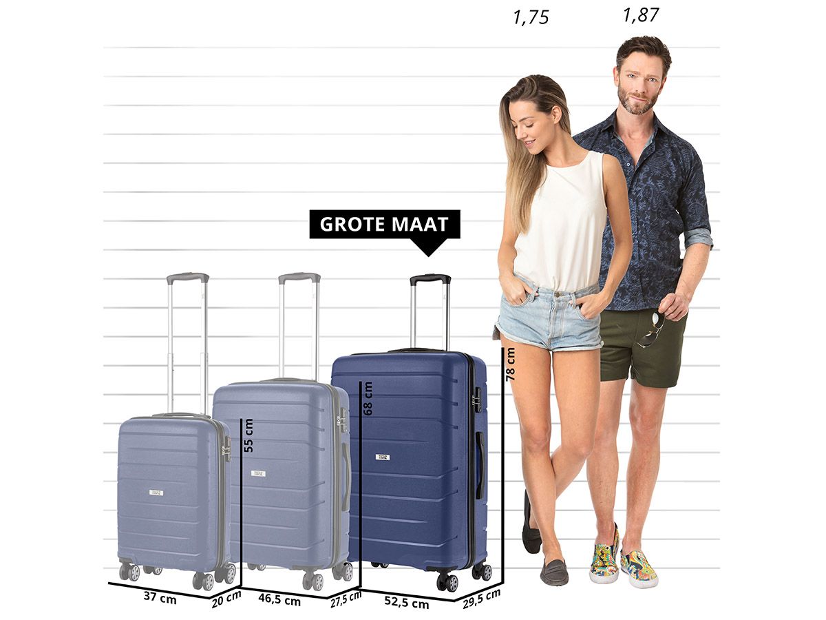 TravelZ Big Bars 78 cm TSA Reisekoffer