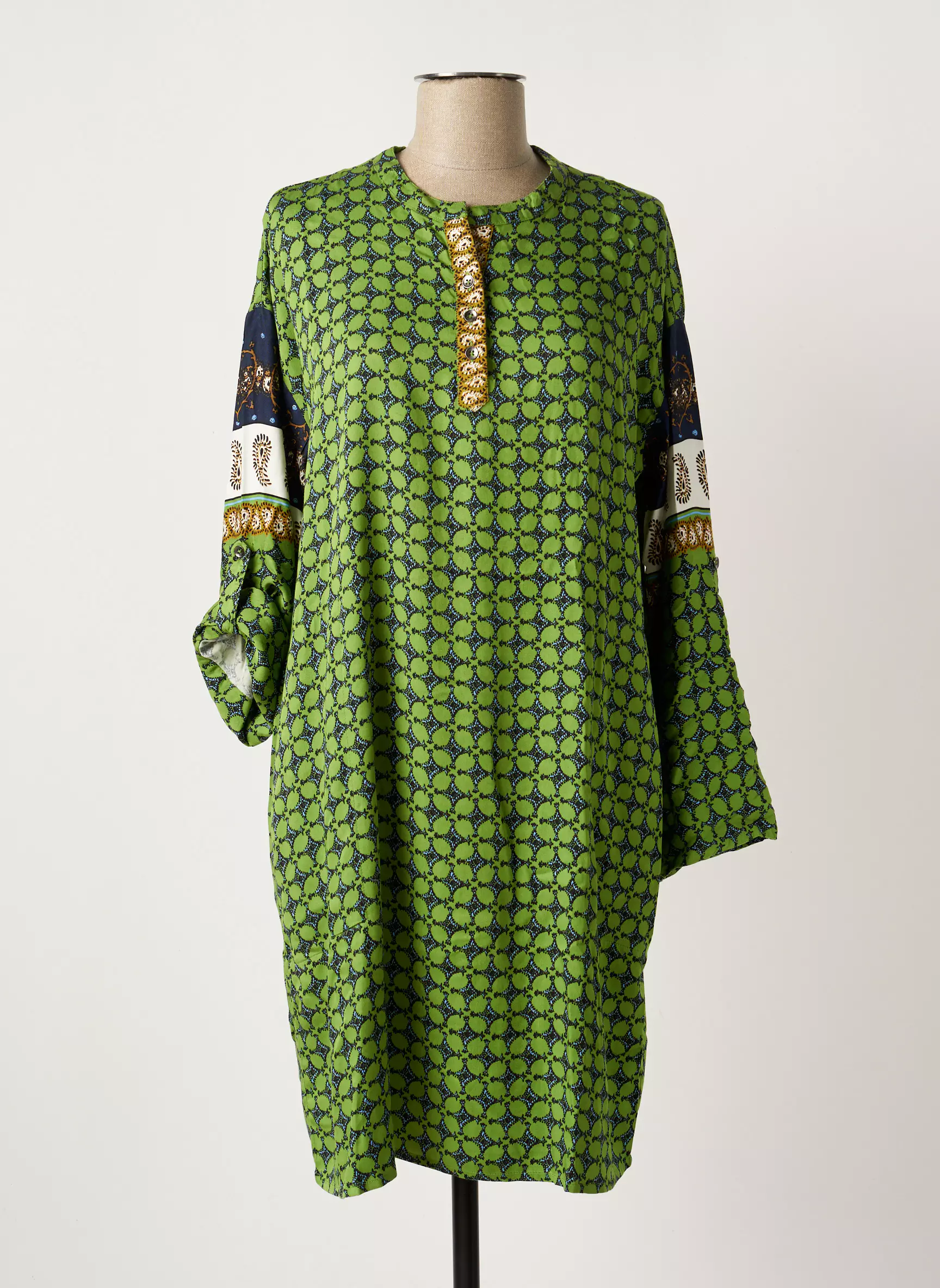 Cream Robes Mi Longues Femme couleur vert