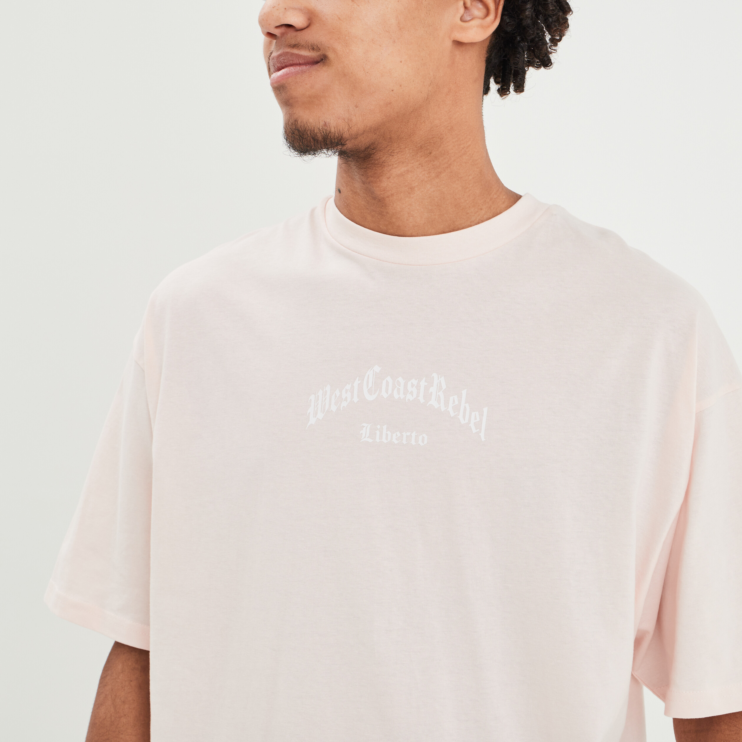 T-shirt manches courtes Liberto rose homme | La Halle