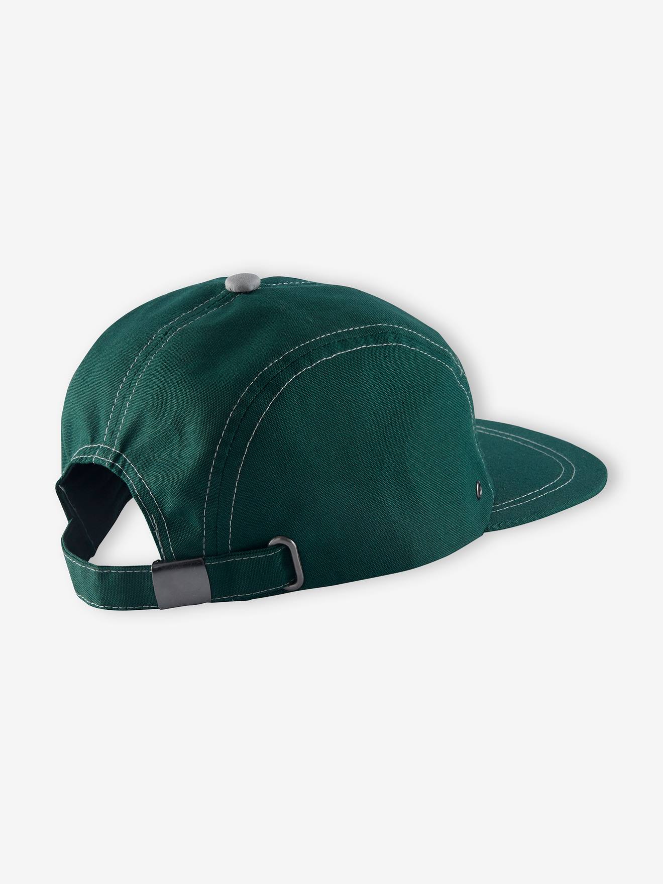 Casquette cabane garçon vert forêt