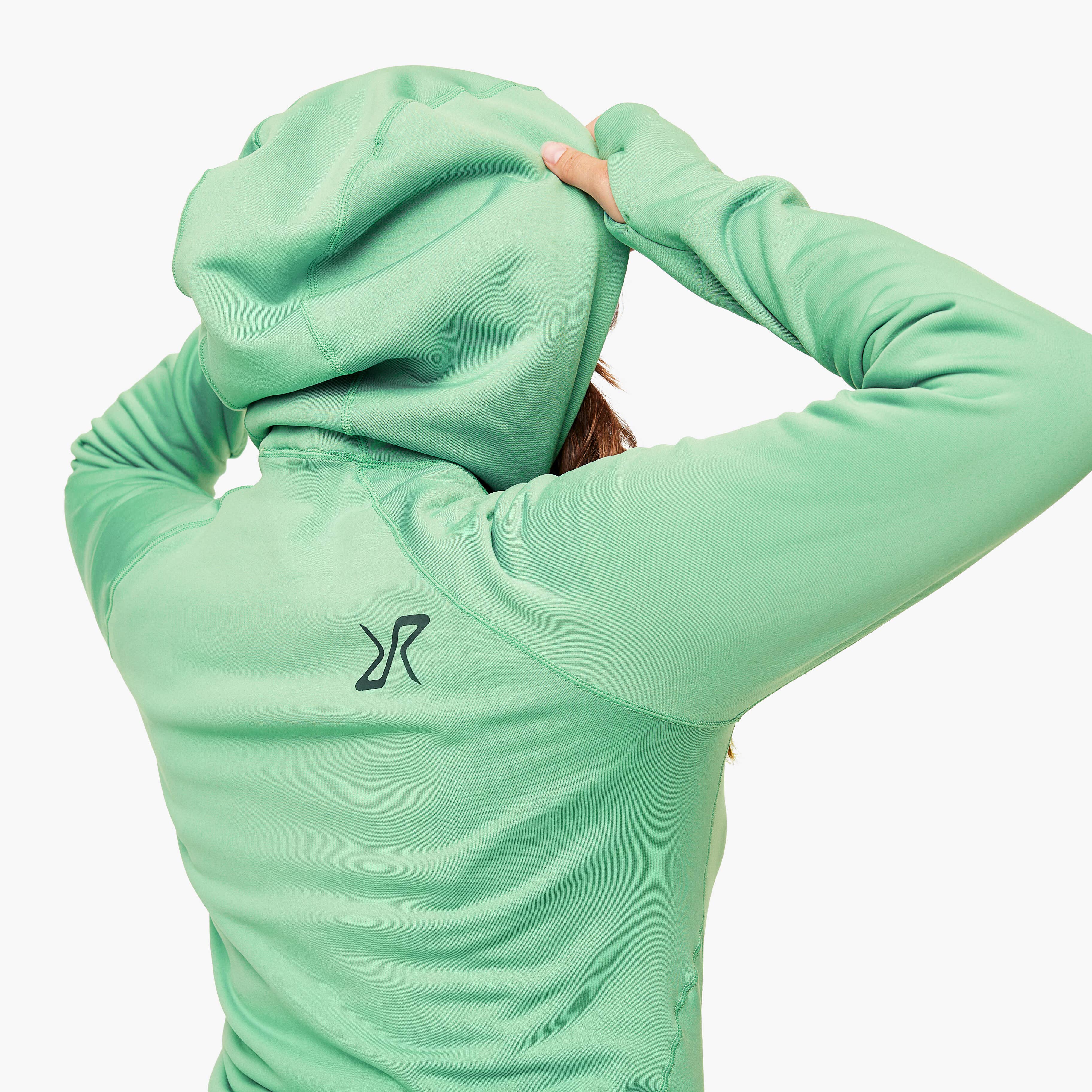 Illusion Hoodie Femme Malachite Green