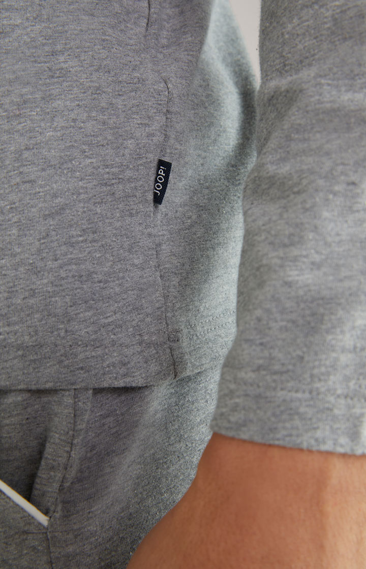 Loungewear Longsleeve in Grau