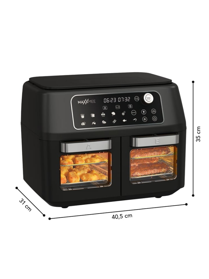 MAXXMEE Heißluft Fritteuse Doppelkammer 11l - schwarz günstig kaufen onesize