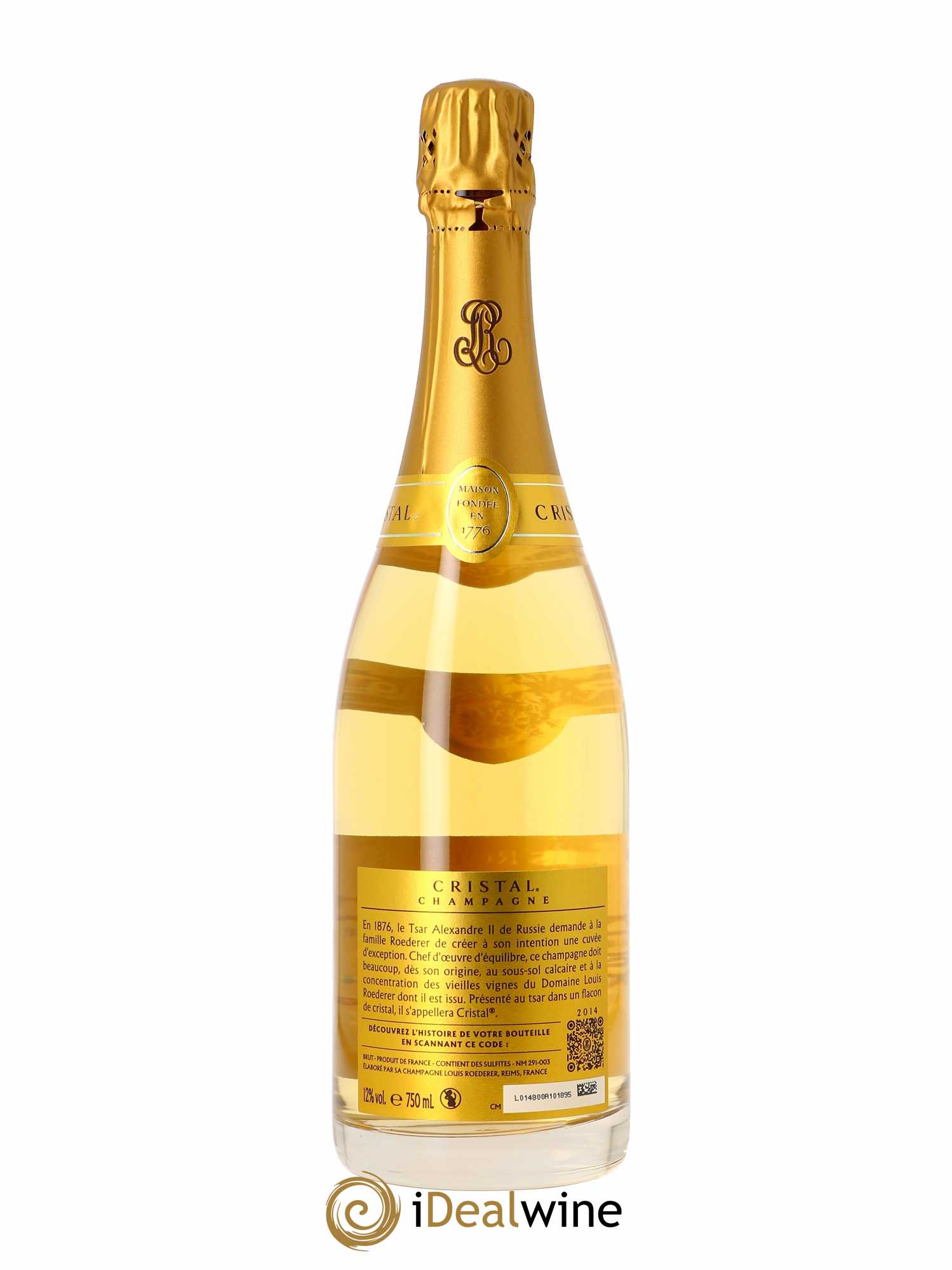 Cristal Louis Roederer  2014 - Lot de 1 Bouteille