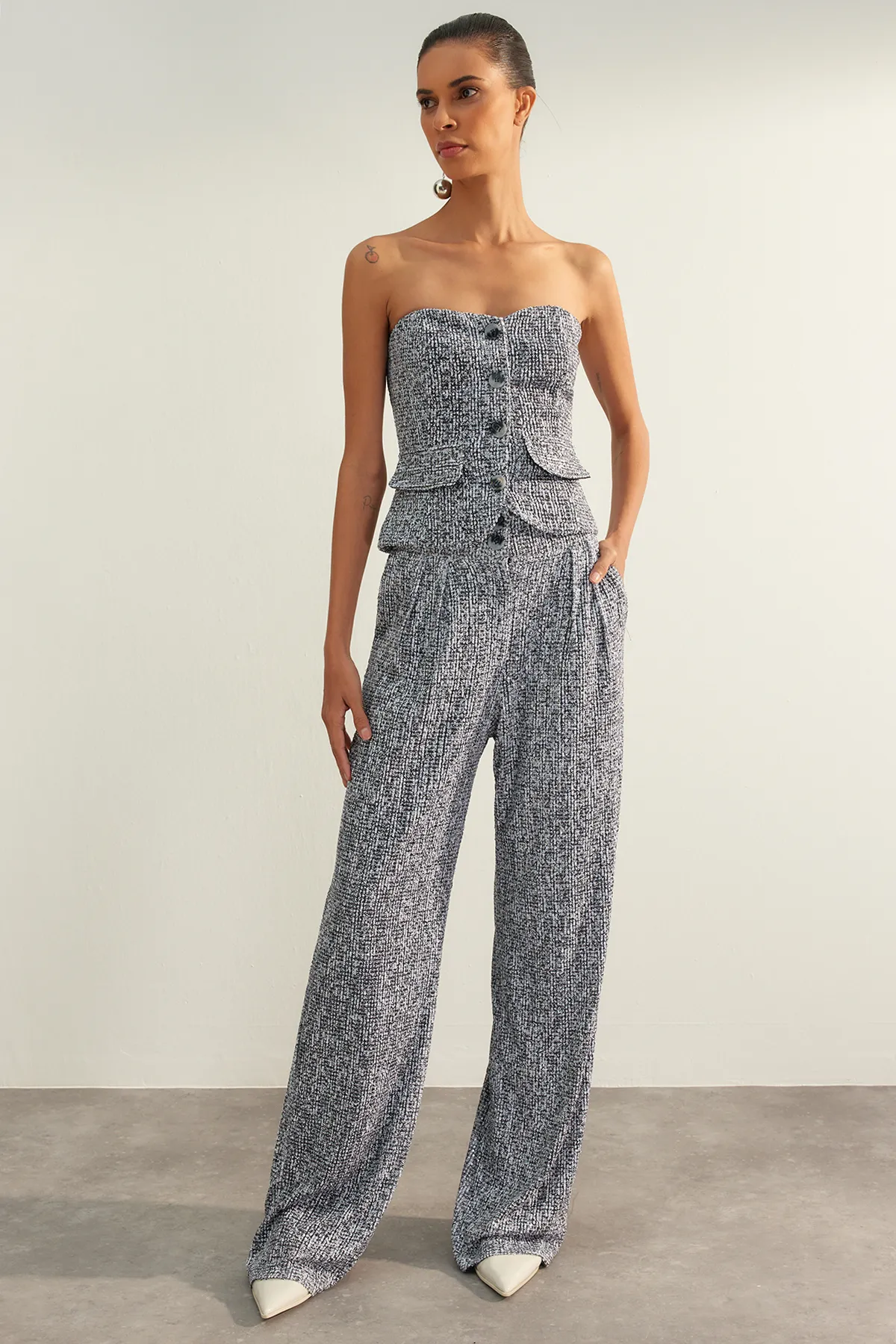 Trendyol Collection  Mehrfarbige Paillettenhose TPRAW24PL00021