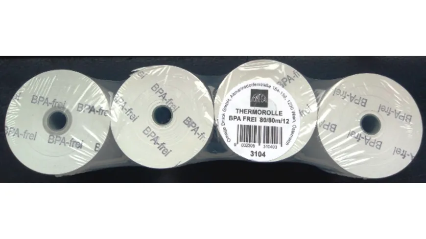 Thermorolle 80/80/12mm 80m 4 Rollen