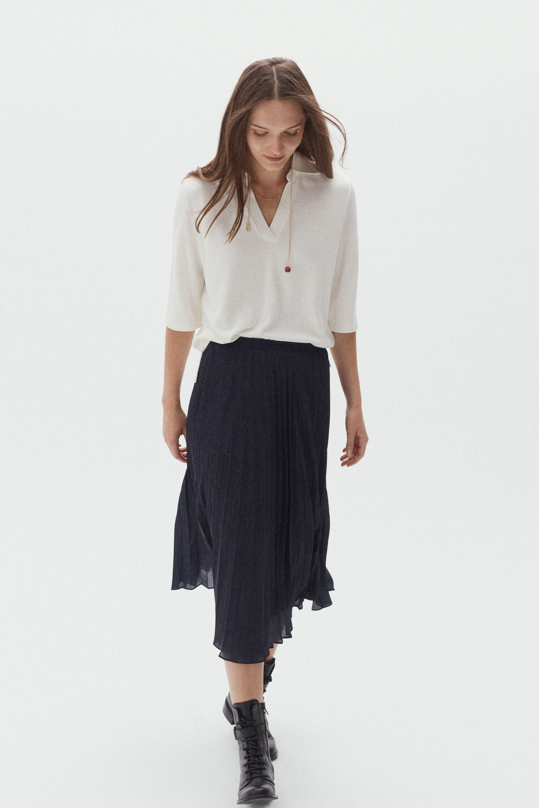 jupe amelia print noir femme