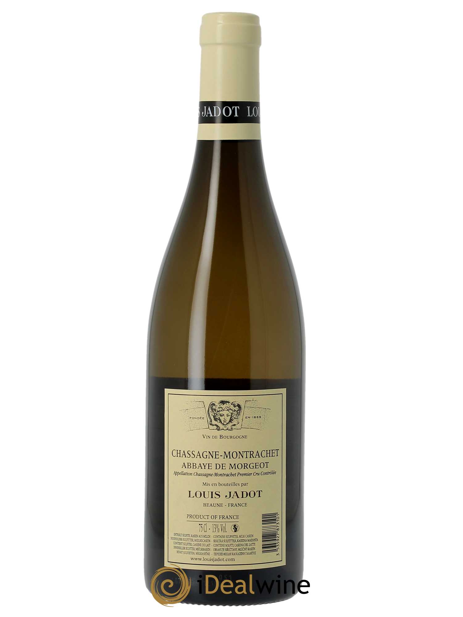 Chassagne-Montrachet 1er Cru Abbaye de Morgeot Domaine Louis Jadot  2021 - Lot de 1 Bouteille