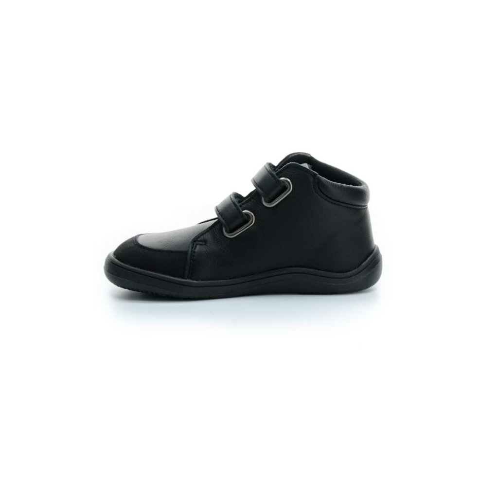 Baby Bare Febo Fall Black Asfaltico (mit Membran) Barfuß-Stiefeletten