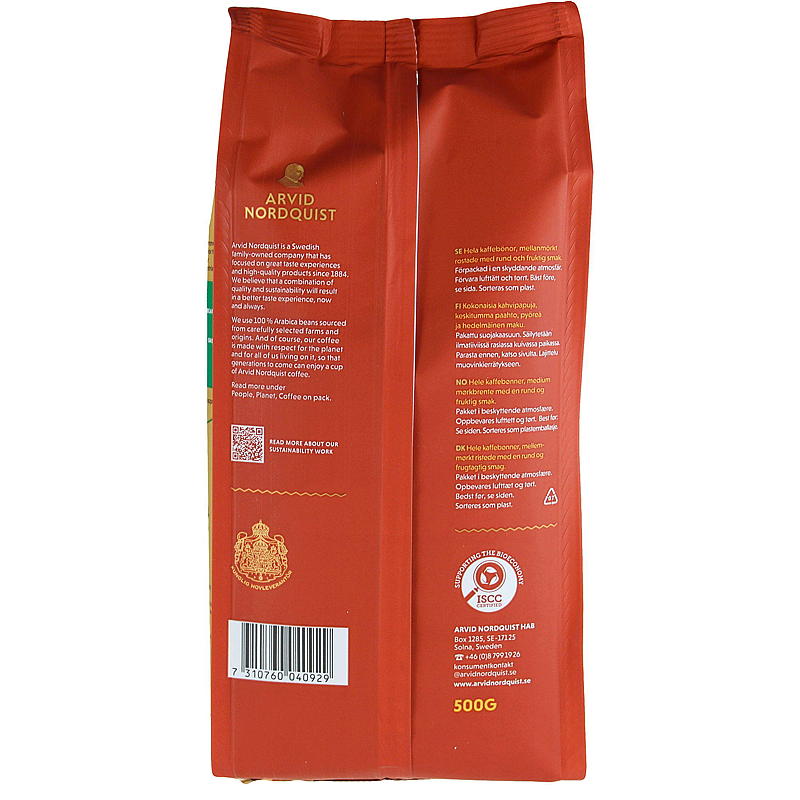 Arvid Nordquist Hele bønner Classic Gran Dia 500 g