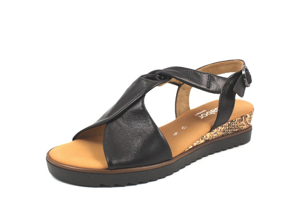 GABOR Klassische Sandalen schwarz Comfort 22
