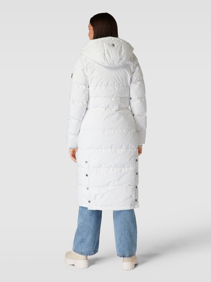 Steppmantel mit Kapuze Modell 'RAFFLE LONG DAY' in offwhite