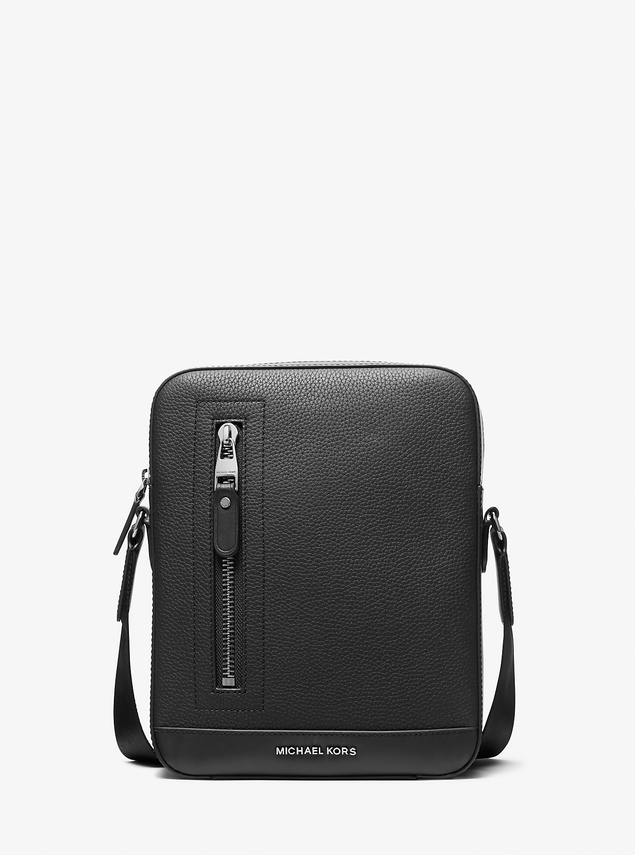 Borsa da viaggio Hudson in pelle martellata - NERA