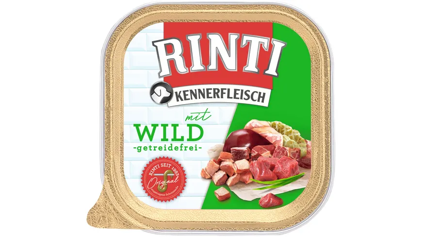 RINTI Hundenassfutter Kennerfleisch Wild 300 g