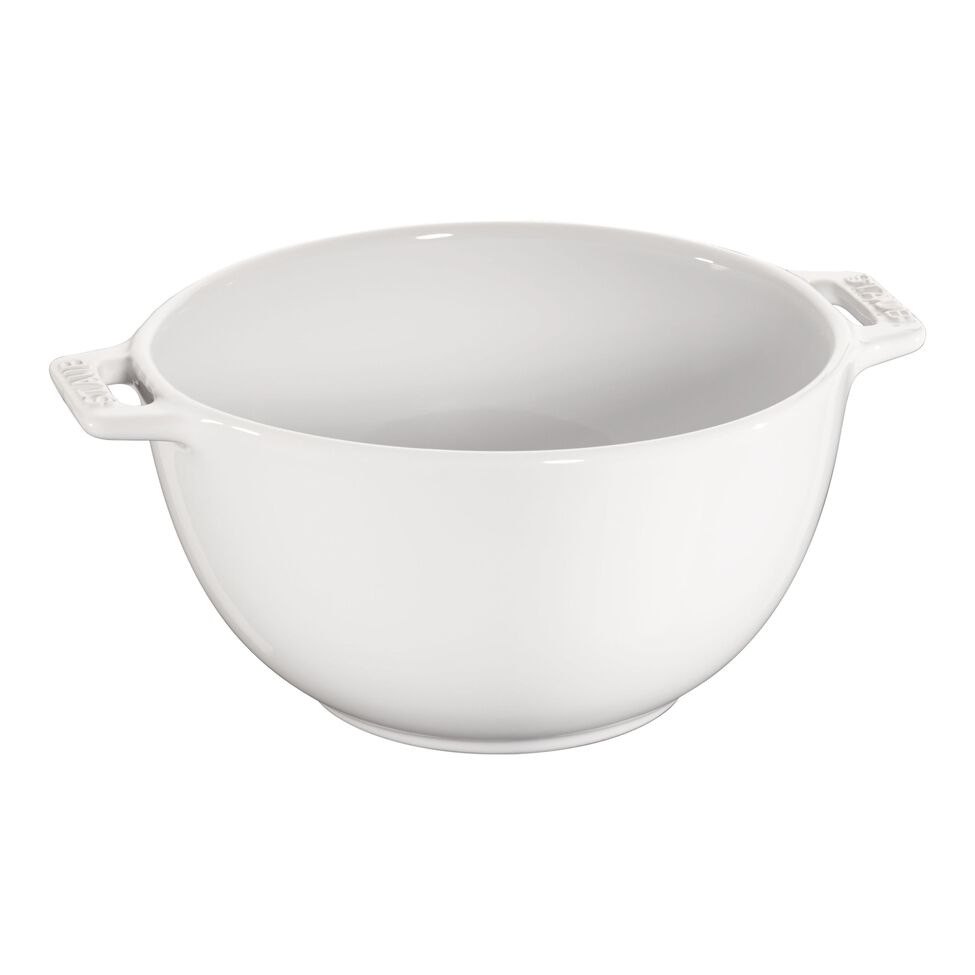 Salatschüssel 18 cm, Keramik, Reinweiß