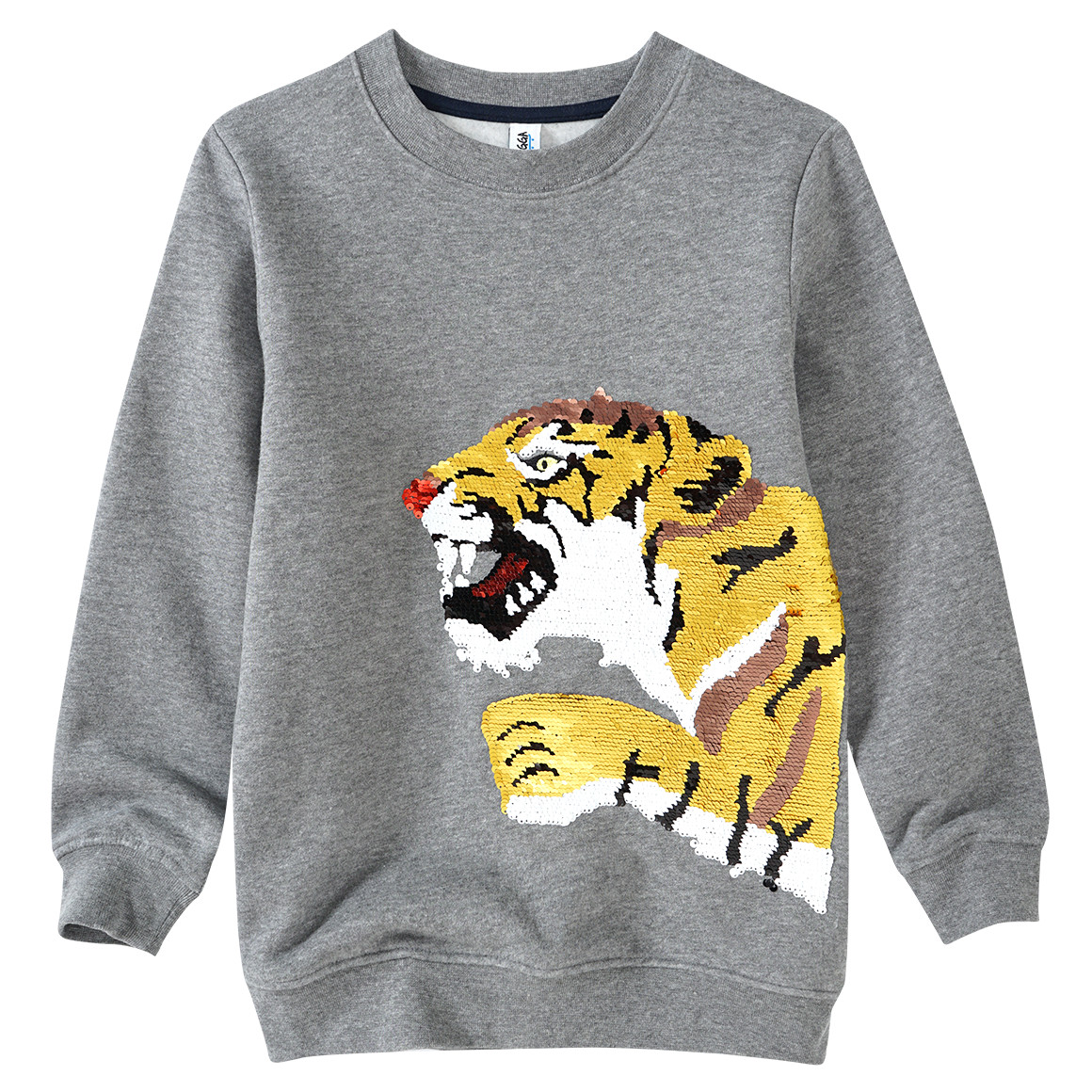 Jungen Sweatshirt mit Wendepailletten