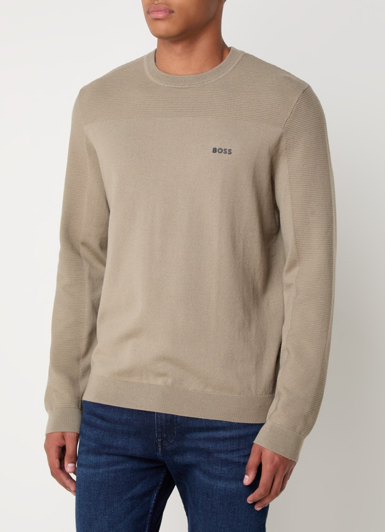 HUGO BOSS Momentum fine-knit sweater in wool blend
