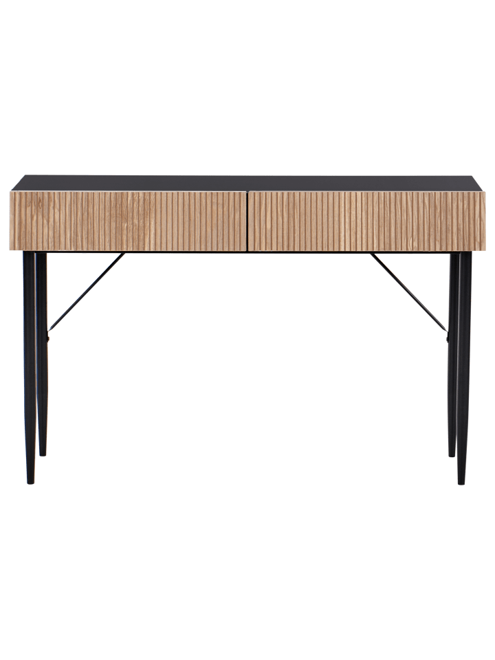 Beliani Konsolentisch BLYTHE in Schwarz/Braun - (W) 120 x (H) 75 x (L) 35 cm günstig kaufen onesize