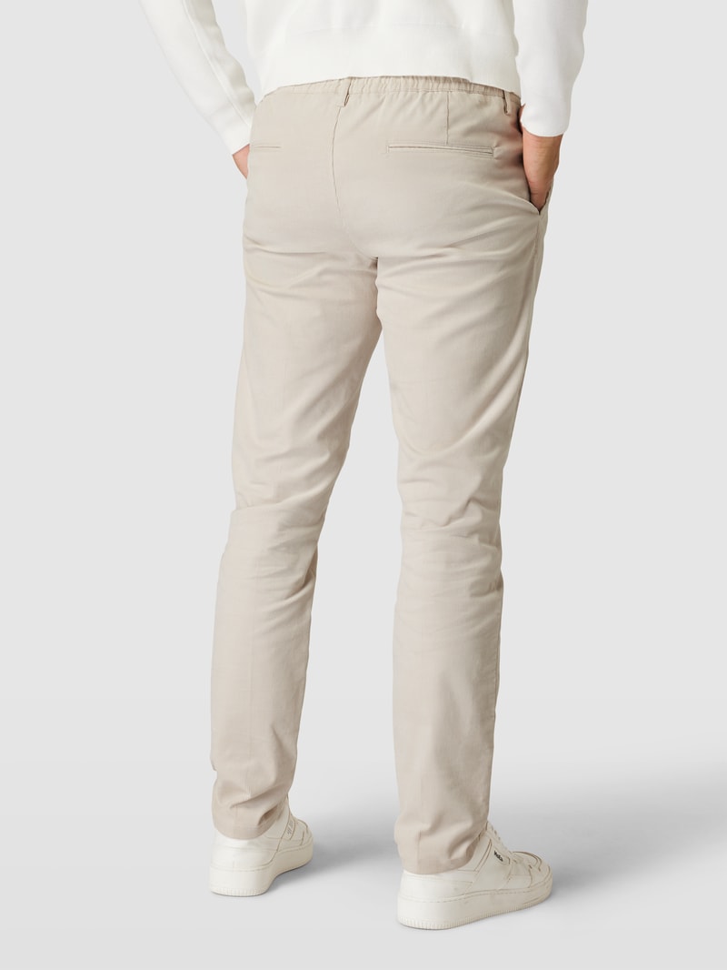 Chino mit Paspeltaschen in beige