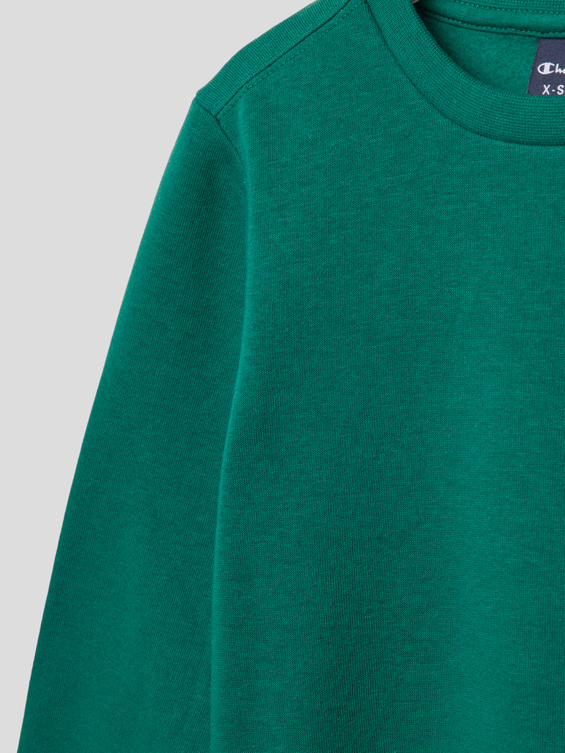 Sweatshirt mit Logo-Stitchings in grün