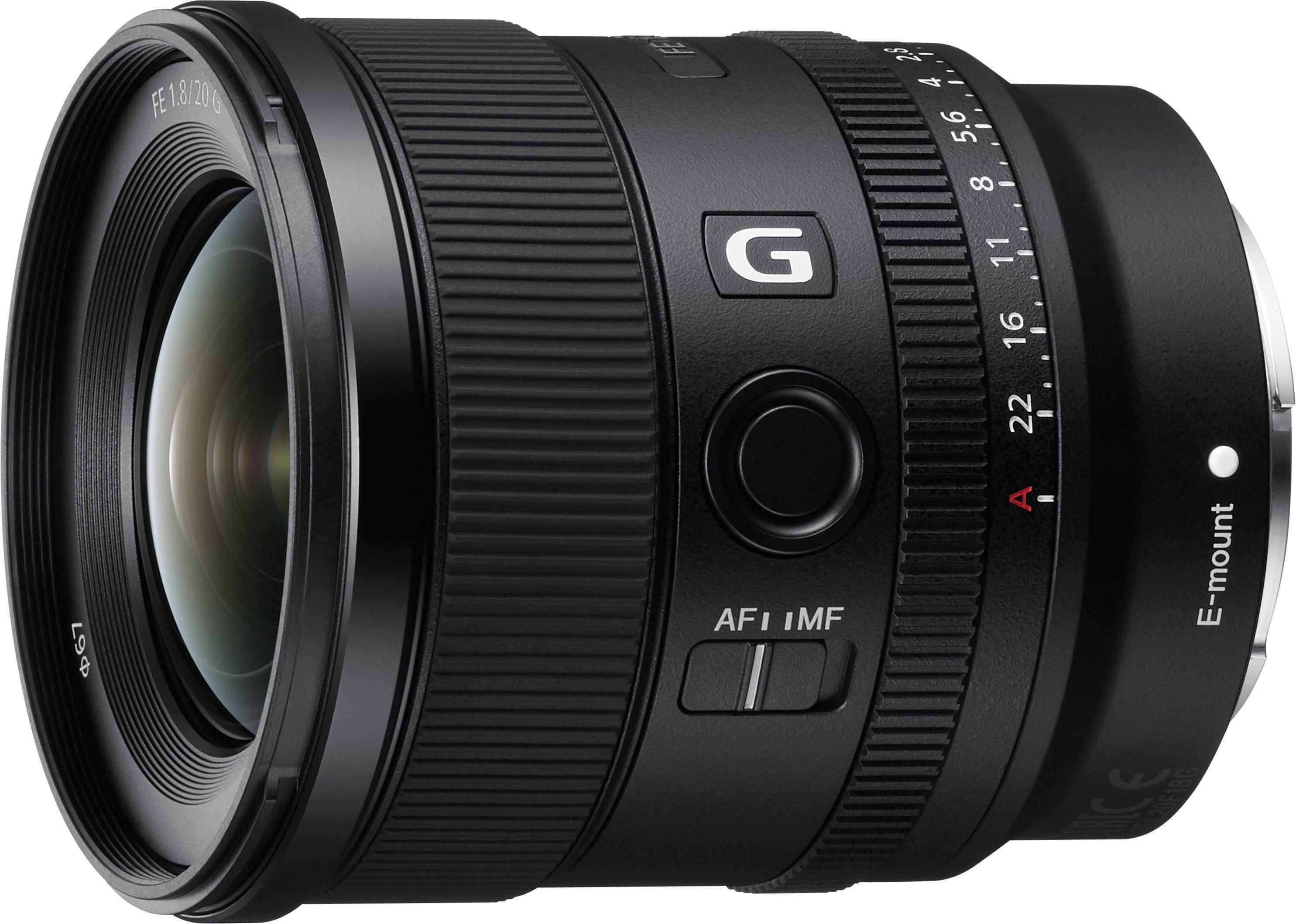 Sony SEL20F18G Weitwinkelobjektiv, (Vollformat E Mount (FE 20mm F1.8, Ultraweitwinkel)