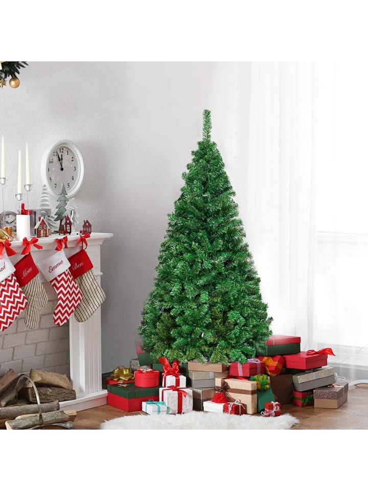 COSTWAY Künstlicher Weihnachtsbaum in Grün günstig kaufen 150 cm