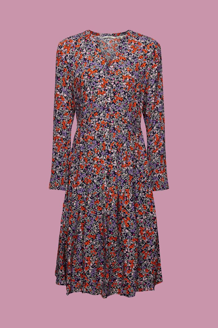 Midikleid mit floralem Allover-Print
