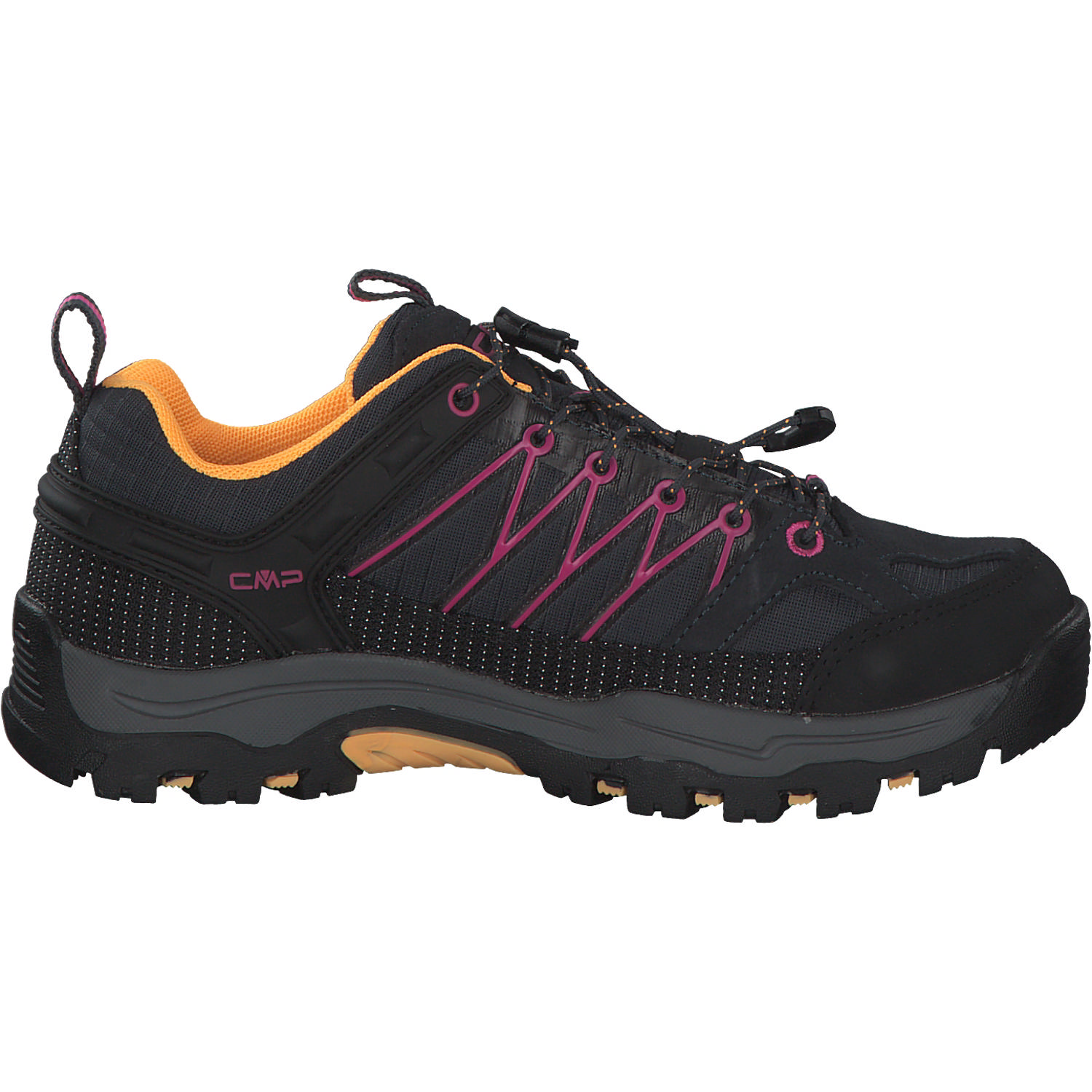 CMP Rigel Low 3Q54554 W, Trekkingschuhe, Kinder, Schwarz (Smoke Grey/Iced Lilac)