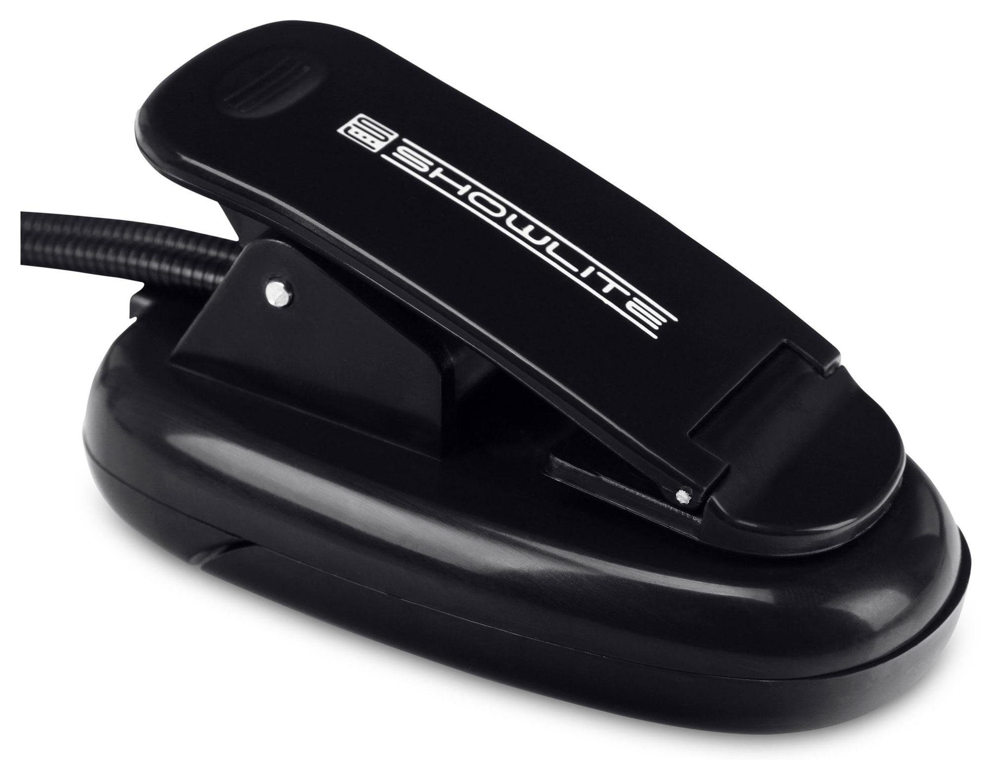 Showlite Notenpult Bright Light 8 Plus Akku LED Notenpultleuchte, (Clip Leselampe, 2-tlg., Inkl. USB-Kabel), zwei Farbtemperaturen - wiederaufladbarer Akku