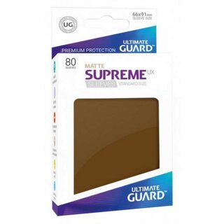 Supreme UX Sleeves Standard Size Matte Braun (80)
