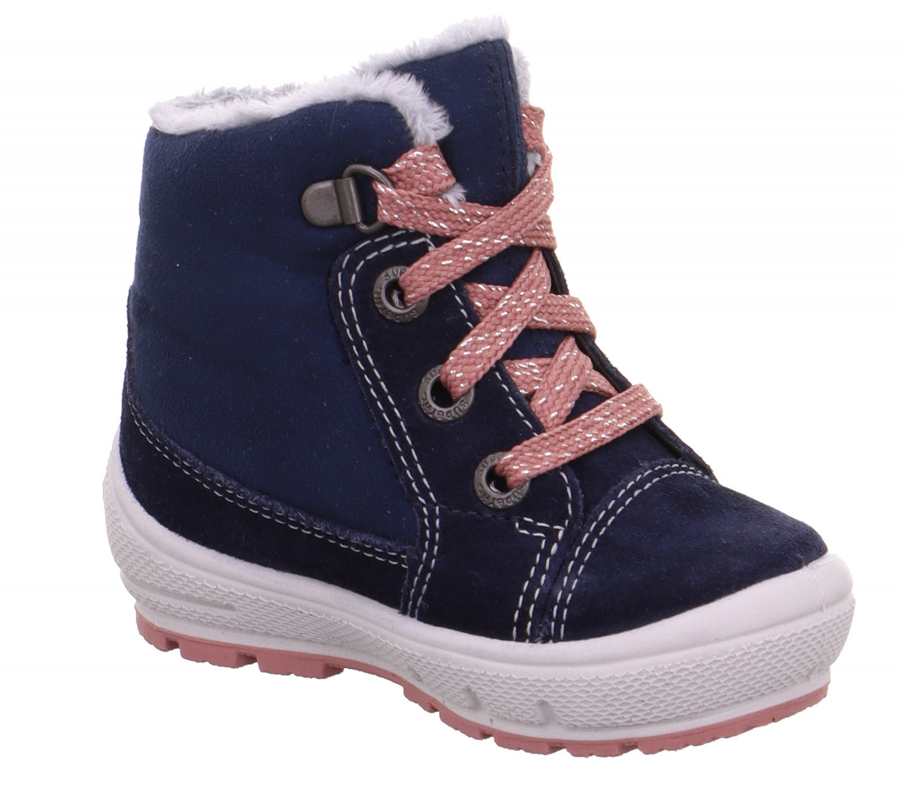 GROOVY - Blau/Rosa Boots mit Schnürung