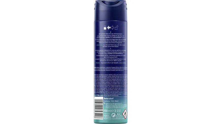 NIVEA MEN Deo Spray Fresh Ocean 150 ml
