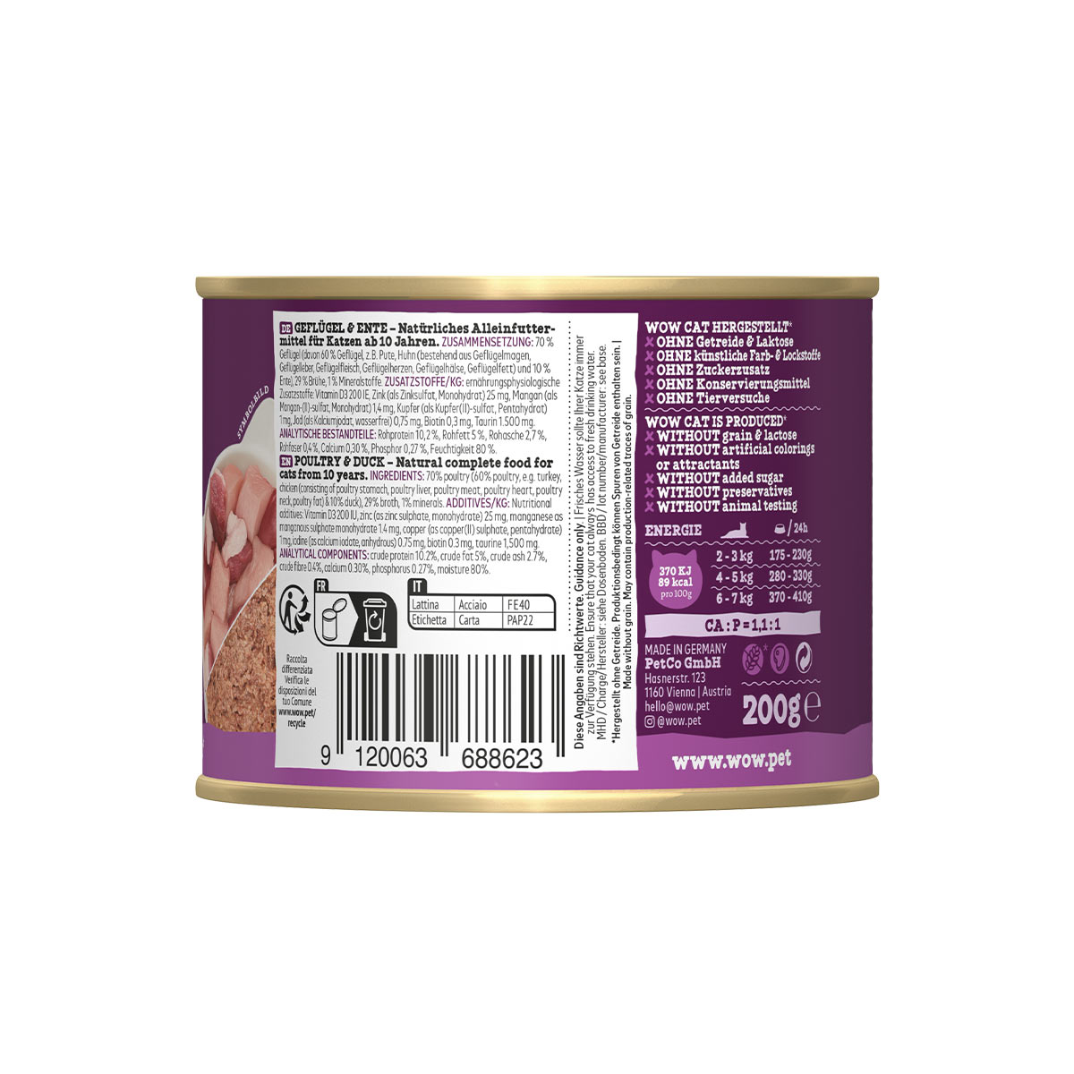 WOW CAT Senior Geflügel & Ente günstig kaufen bei ZooRoyal