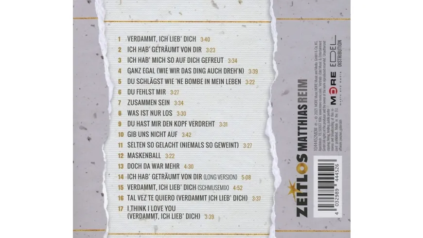 Zeitlos-Matthias Reim