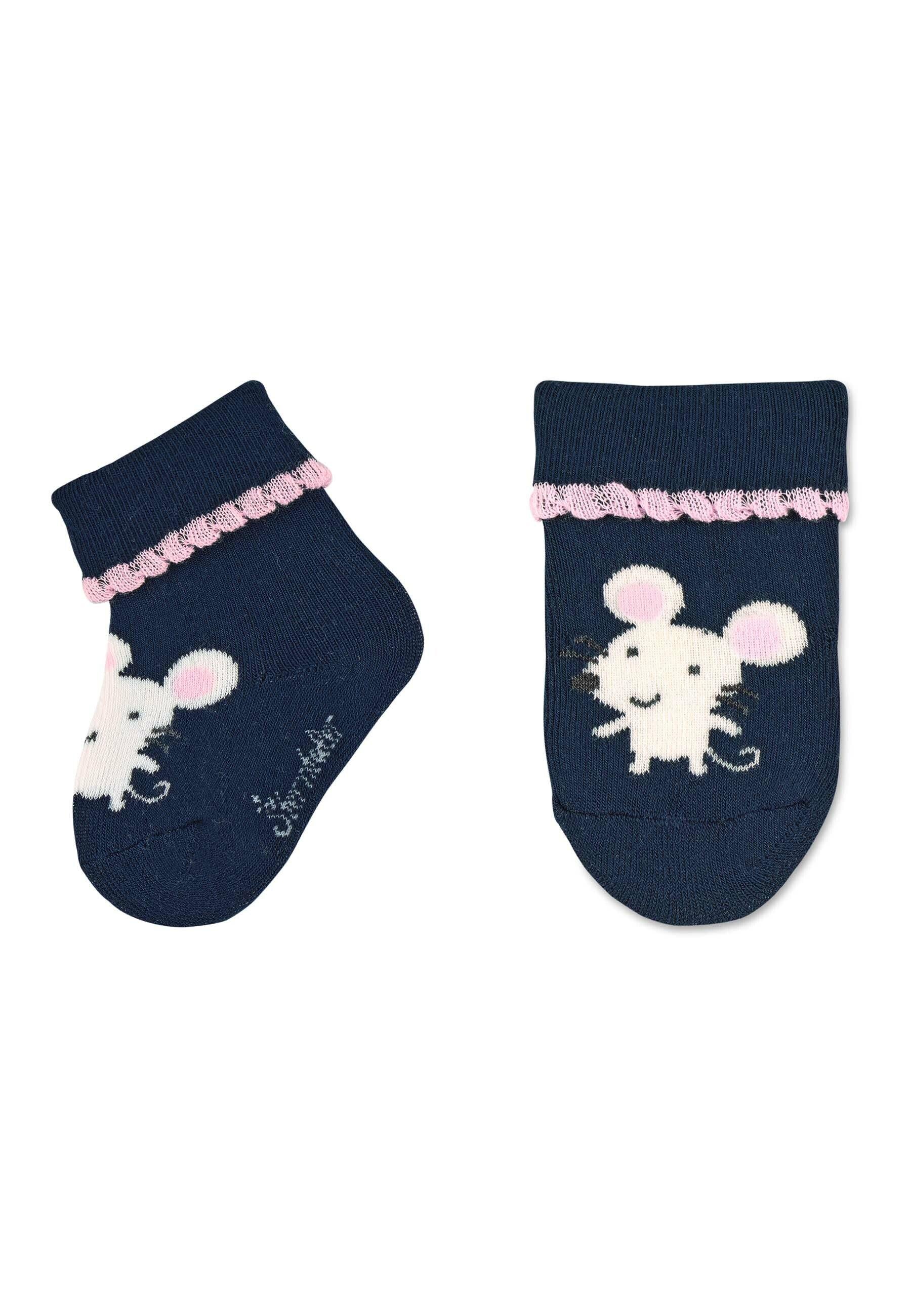 Babysocken 3er-Pack Maus