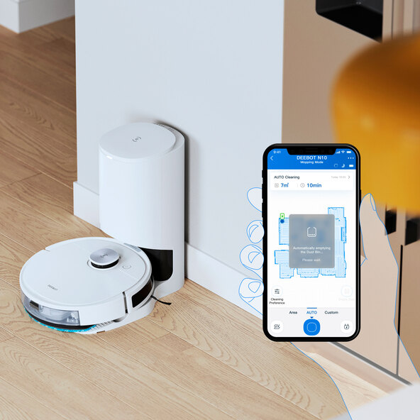 Saug- und Wischroboter DEEBOT N10 Plus mit Absaugstation