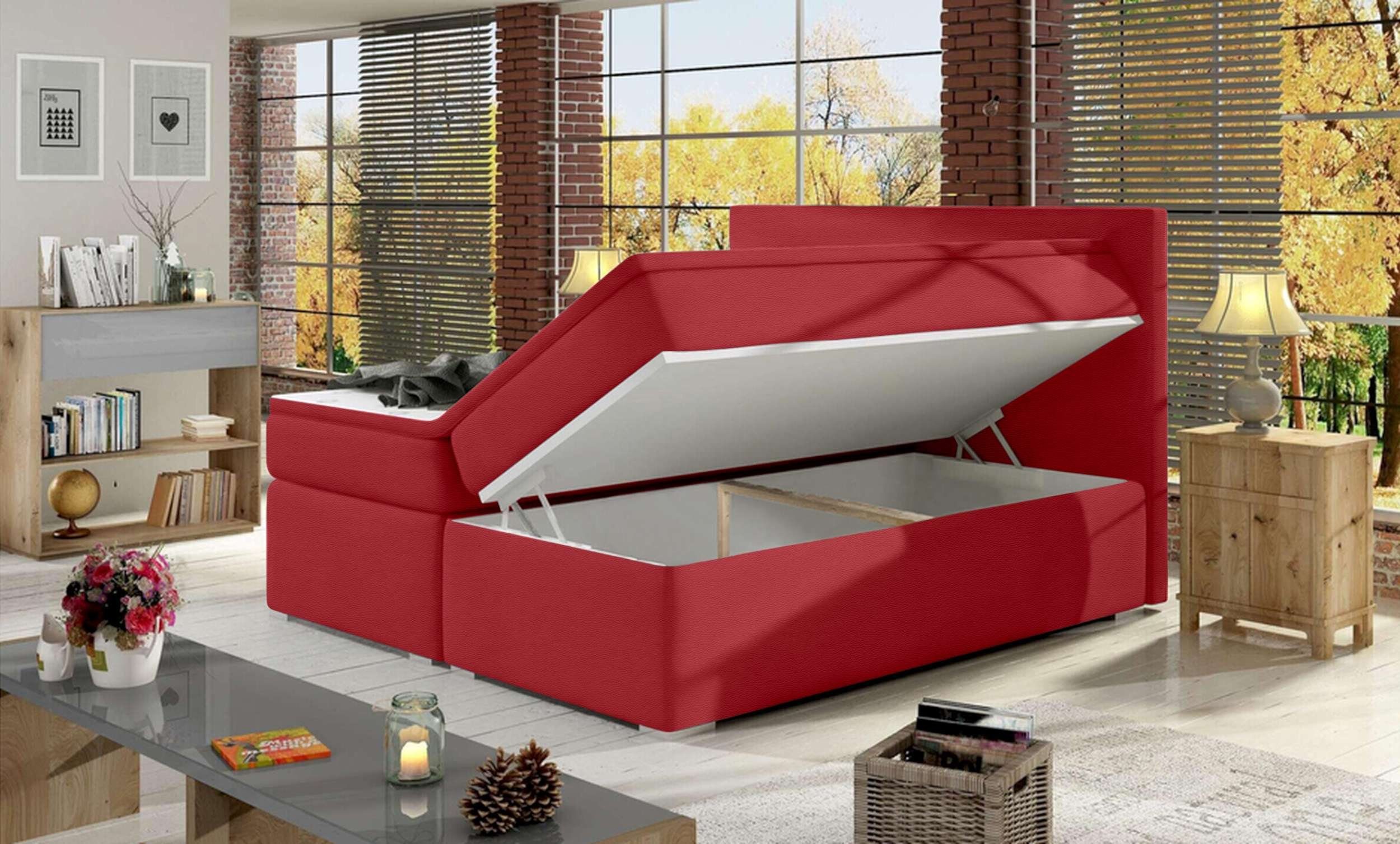 Stylefy Boxspringbett Stylefy Mercury Boxspringbett (Schlafzimmerbett, Bett), 140/160/180 x 200, mit Topper, Bonellfederkern Matratze, Bettkasten