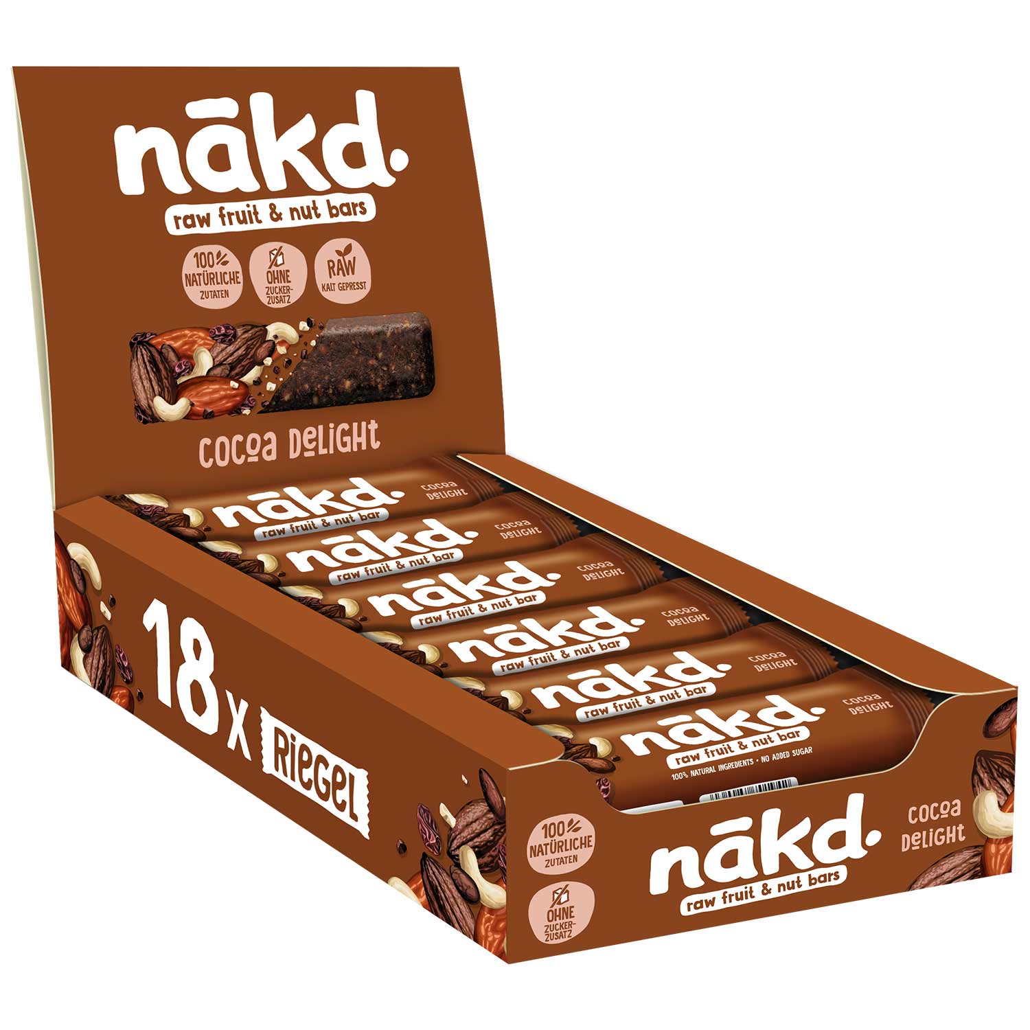 Nakd Raw Fruit & Nut Bar Cocoa Delight 35g
