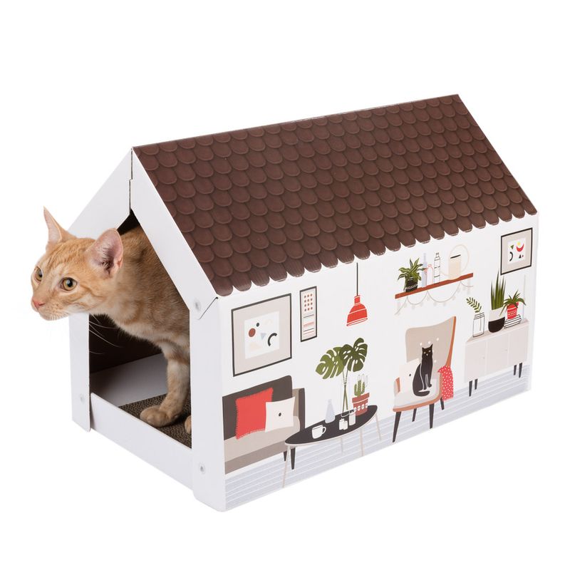 XL-Katzenhaus Home inkl. Kratzbrett - Winter zu TOP-Preisen