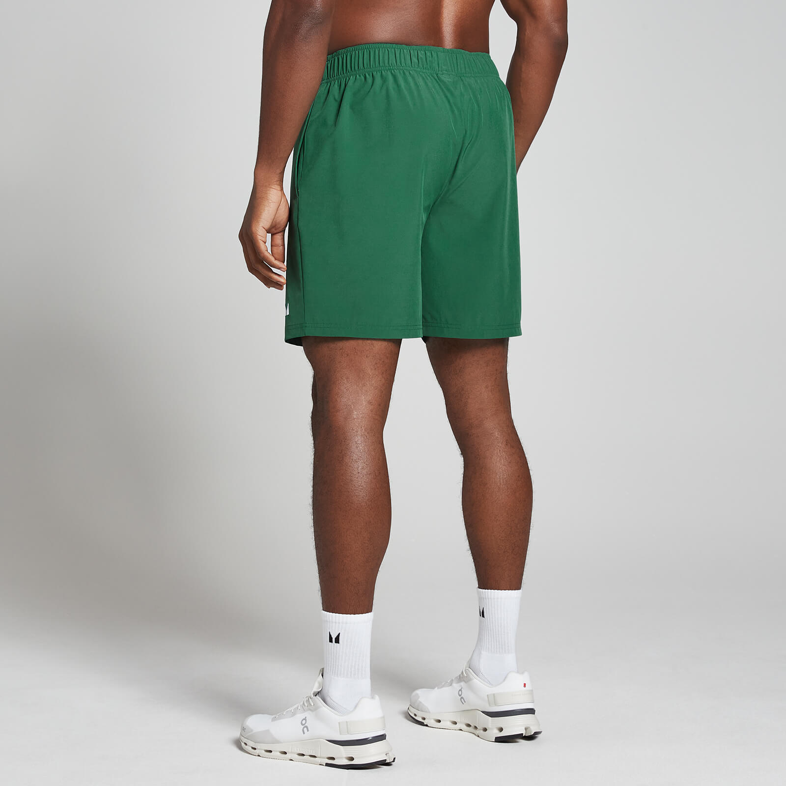 Short d’entraînement en matière tissée MP pour hommes – Vert kaki