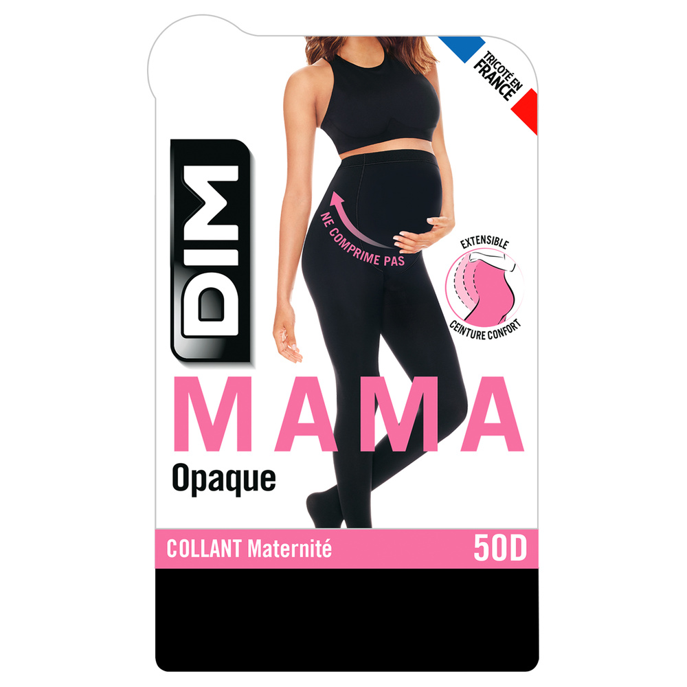 DIM Collant Opaque Mama Noir Collant