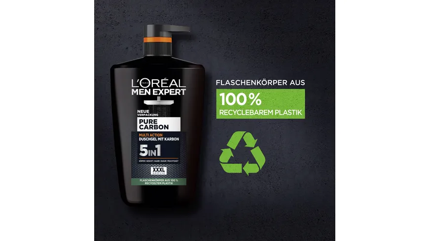 L'Oréal Men Expert Pure Carbon Duschgel XXXL 1 l