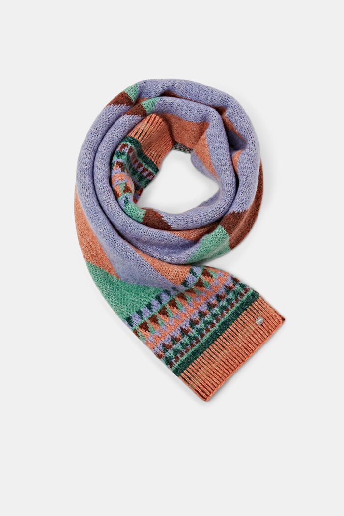 Gemusterter Schal aus Mohair-Mix