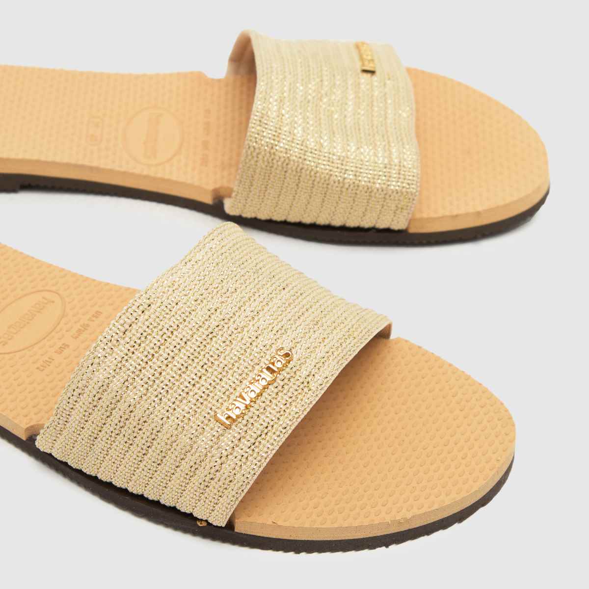 Havaianas – You Malta – Guldfärgade sandaler