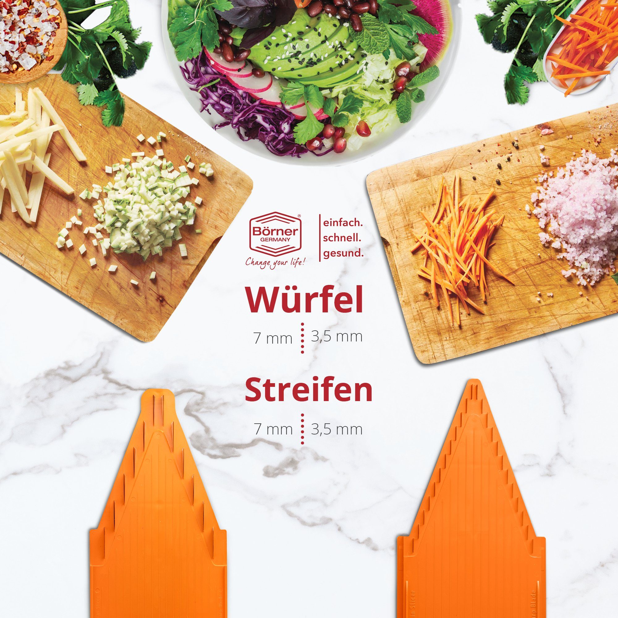 Börner Gemüsehobel Gemüsehobel V3 TrendLine Profi Set